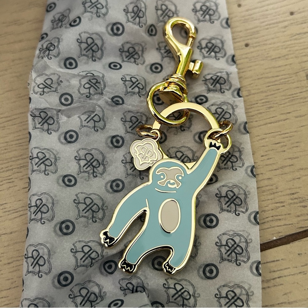 Roller Rabbit x Target blue sloth Keychain (RARE) mystery box (open box)